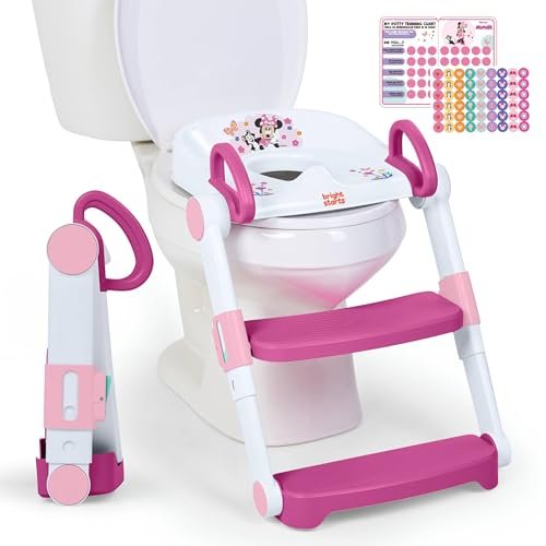 Disney Minnie Mouse Toilettensitz Kinder mit Treppe, Töpfchen Training Set, ab 18M bis 23k