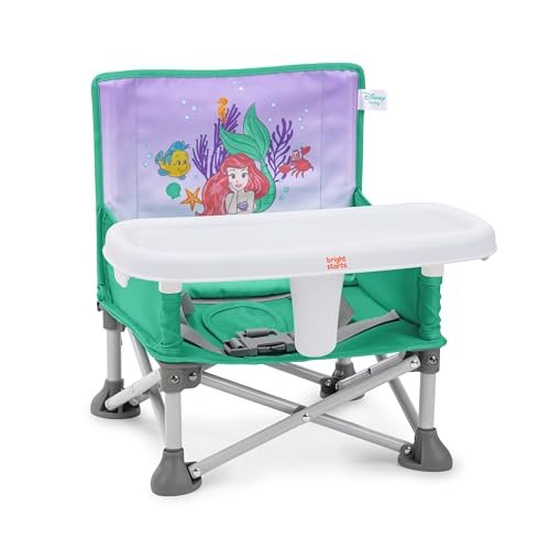 Disney Prinzessin Arielle Pop ’N Sit Tragbare Sitzerhöhung, für drinnen und draußen, Boden