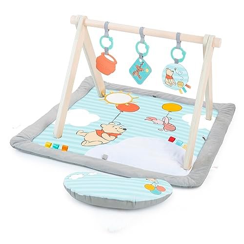Disney Winnie PUUH Once Upon a Tummy Time Baby Aktivitätenmatte mit Spielzeugstange aus Ho