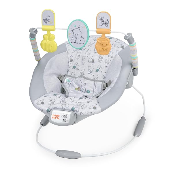 Disney Winnie the Pooh Classic Pals Vibrierende Babywippe Babyschaukel mit Melodien & Spie