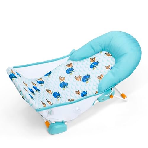Findet Nemo Baby Badewannensitz von Bright Starts, Klappbarer 2-Positionen Baby Badesitz, 