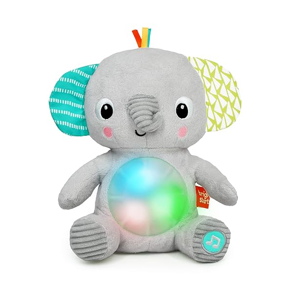 Hug-a-Bye Baby Kuscheltier Elephant mit Lichtern, Melodien, unterschiedlichen Texturen und