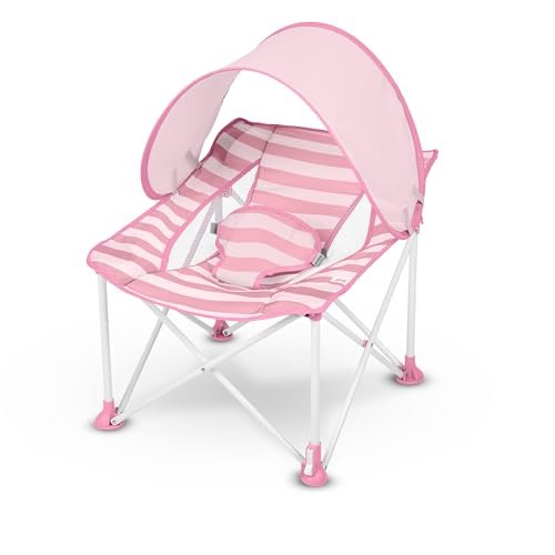 Pop 'N Chill Reise-Wippe, tragbares Babysitzkissen mit abnehmbarem UPF 50+ Sonnenschutz fü