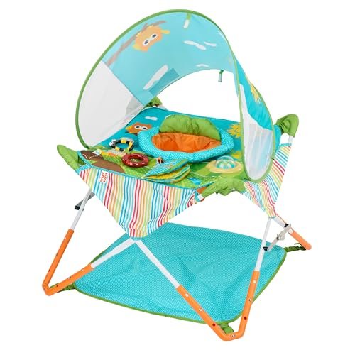 Pop 'N Jump Faltbarer Aktivitäts-Jumperoo, Tragbares Aktivitätscenter für Babys, UPF 50+ S