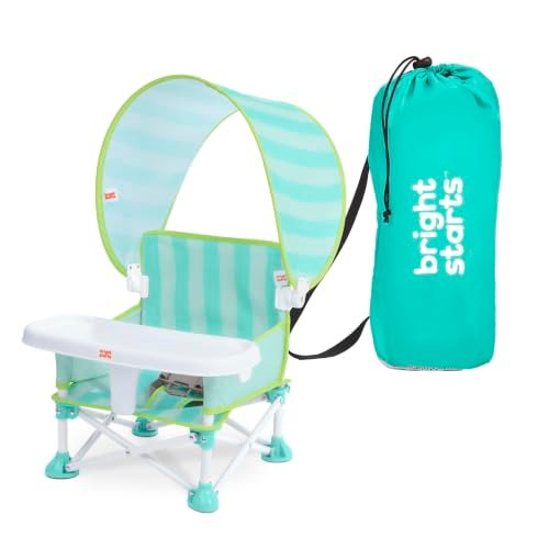 Pop 'N Sit Tragbarer Hochstuhl mit Sonnendach UPF 50+, Indoor Outdoor, Kompakt Klappbar, T