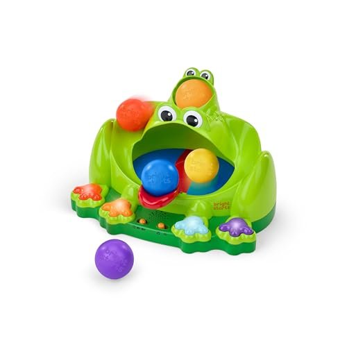 Poppin’ Ball Frosch Ball zum Spielen, zum Werfen, Hüpfen und für Rampenrennen, zum Krabbel