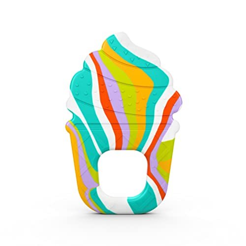 Soothing Soft Serve Silikonbeißring, leicht zu greifende Eiscremetüte, BPA-frei, Unisex, 3