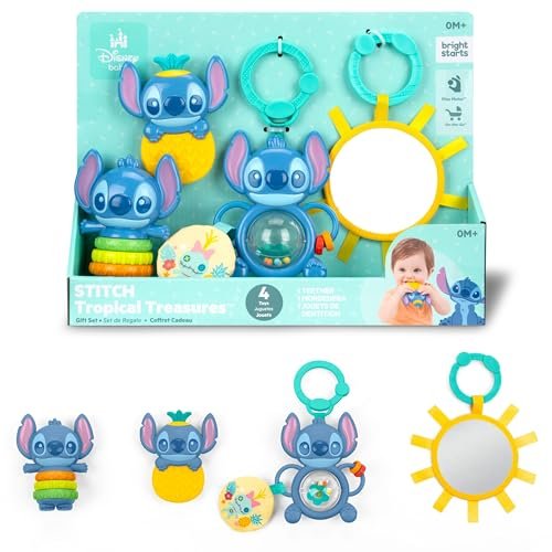 Stitch Tropical Treasures Geschenk-Set 4 von Stitch inspirierten Spielzeugen, inklusive ba