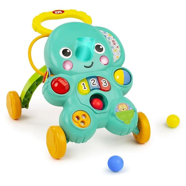 Stroll 'n Roll 2 - in - 1 Ballspielwagen - Elefant mit Lichtern und Musik, Unise
